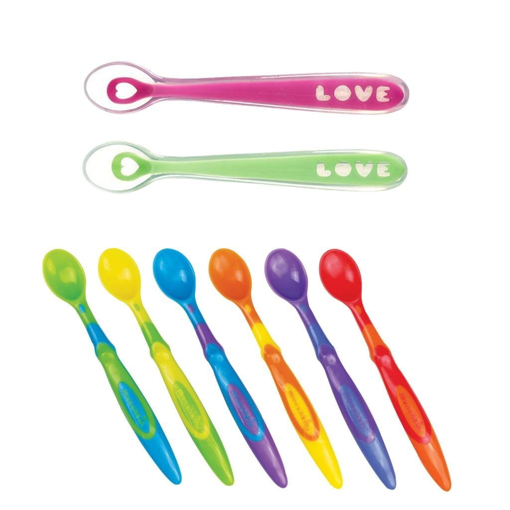 munchkin 2 pack silicone spoons