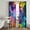 Magenta, Cyan, Yellow, variant on Yellow Purple Sheer Curtains 84 Inch Length 2 Panels Set, Aesthetics Contemporary Luxury Voile Window Treatment Rod Pocket Curtains Sheers Drapes for Bedroom/Living Room/Kitchen 52"x84"x2