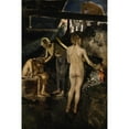 thumbnail image 2 of Akseli Gallen-Kallela 13x18 Gold Ornate Wood Frame and Double Matted Museum Art Print Titled - In the Sauna (1889), 2 of 4