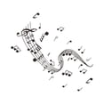 thumbnail image 2 of keepw Autocollant Mural Affiche Ferme Adhésif Opération Simple Décalcomanies Maison Maison Intérieur Notation Musicale, 2 of 8