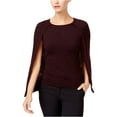 thumbnail image 1 of Kobi Womens Cape Knit Sweater, Rojo, Pequeño, 1 of 2