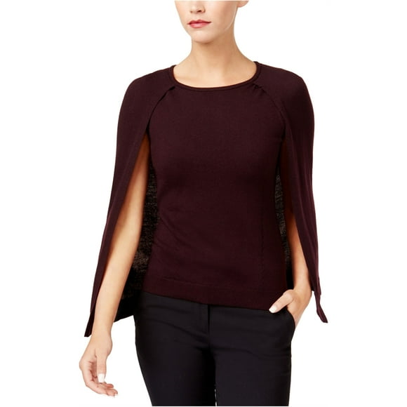 Kobi Womens Cape Knit Sweater, Rojo, Pequeño