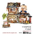 thumbnail image 1 of Blocks New Creative Mini Street View Bee Shop Building Block DIY Chinese Folding StreetView Pork Shop Puzzle Toys For Children Gift, 1 of 7