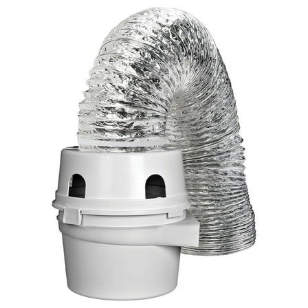 TDIDVKZW Indoor Dryer Vent Kit with 4" x 5' Duct