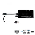 thumbnail image 3 of JSER HDMI to VGA/Audio/HDMI/DVI 4in1 Dongle Adapter Multiport Splitter Converter For PS3 HDTV PC Monitor Projector, 3 of 7