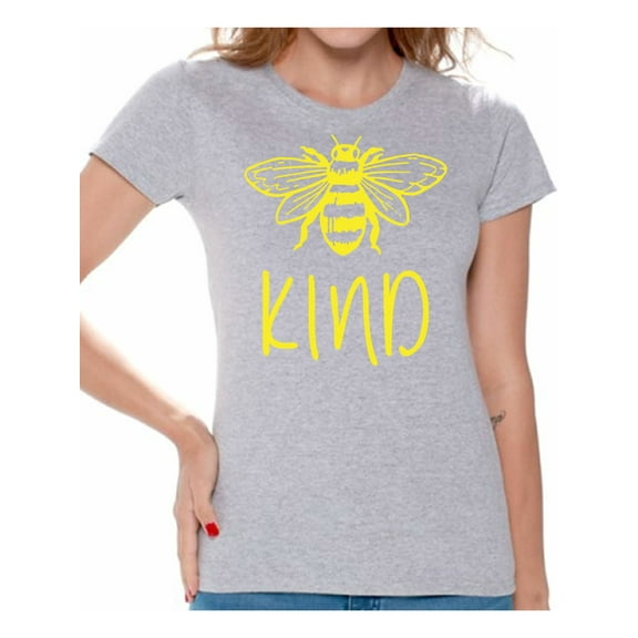 Awkward Styles Be Kind Shirts for Women Bee Kind Shirt Motivational Be Nice Be Yourself Shirt
