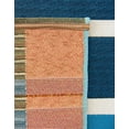 thumbnail image 5 of Unique Loom Outdoor Striped Collection Area Rug - Dash (2' 7" x 10' Runner Blue/Navy Blue), 5 of 9