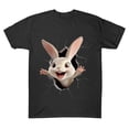 thumbnail image 6 of Inverlee Womens Easter Tshirts Funny Rabbits Eggs Graphic Tees Loose Fit Short Sleeve T Shirts Blouses Going Out Crewneck Festival Styles Tops, 6 of 6