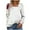 #027-White, variant on Cutuoiiu Women's Long Sleeve Shirt Casual Button Fashion Print Square Neckline T-Shirt Gifts