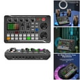 thumbnail image 2 of Audio Mixer and Voice Changer Sound Board with Live Sound Card for Streaming Podcasting and Gaming, 2 of 9