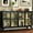 Black:Arched Glass Panel, variant on Foreate 53" Steel Storage Cabinet with 2 Glass Doors & COB Lights | 66lbs/Shelf Load-Bearing | Adjustable Shelves, Tempered Glass | Modern Sideboard for Kitchen/Dining