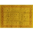 thumbnail image 1 of Ahgly Company Machine Washable Indoor Rectangle Oriental Yellow Industrial Area Rugs, 2' x 4', 1 of 4