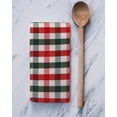 thumbnail image 6 of Urban Villa Set of 3 Kitchen Towels 20×30 Inch 100% Cotton Absorbent Dish Towels Ultra Soft Bar & Tea Towels with Mitered Corners- Red/Green/White, 6 of 8