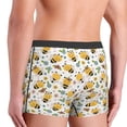 thumbnail image 3 of Uemuo Bee and Flowers Pattern Men's Boxer Briefs,Trunk Anti-Chafing,Comfortable, Durable, and Stylish Underwear-, 3 of 9