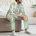 thumbnail image 7 of Sikiie Books Mens Pajama Set, Soft Warm Long Sleeve Sleepwear, Cozy Button-Down Pjs for Men-X-Large, 7 of 7