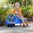 thumbnail image 2 of Wiggle Car Ride on Toy - Easy-to-Use Kid Car for Ages 3 Years and Up with No Batteries, Gears, or Pedals by Lil Rider (Blue/Orange), Large,Yellow / Black, 2 of 5