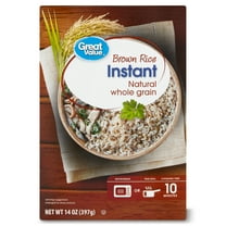 Great Value Brown Rice Instant, 14 oz