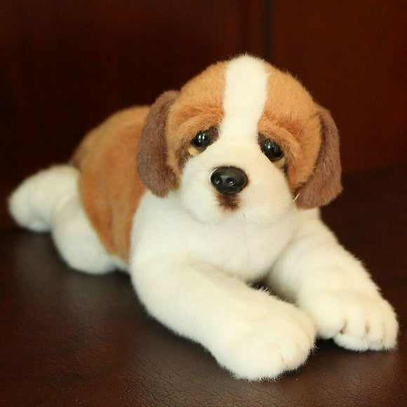 Simulation Bichon Frise Plush Dog Toy Super Cute Likelife Pomeranian Stuffed Animals Birthday Puppy Pets Toys For Pet Lovers,bernard 21x8x10cm