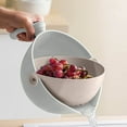 thumbnail image 3 of 2 In 1 Kitchen Fruit Vegetable Cleaning Filter Colander With Drain Handle Efficient Strainer Tool, 3 of 3