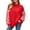 D181_Red, variant on Zormilly Women's Sweatshirt Fleece Long Sleeve Mock Neck Plaid Sweatshirt Fashion Oversized Winter Pullover, S-2XL