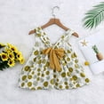 thumbnail image 5 of FRSASU Clearance Toddler Baby Kids Girl Sleeveless Strap Dot Print Bow Princess Dresses Hat, 5 of 9