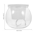 thumbnail image 2 of HLONK Clear Plastic Fish Bowl for Feeding Small Goldfish and Turtles Multi Functional Desktop Aquarium 3.5 Gallons, 2 of 8