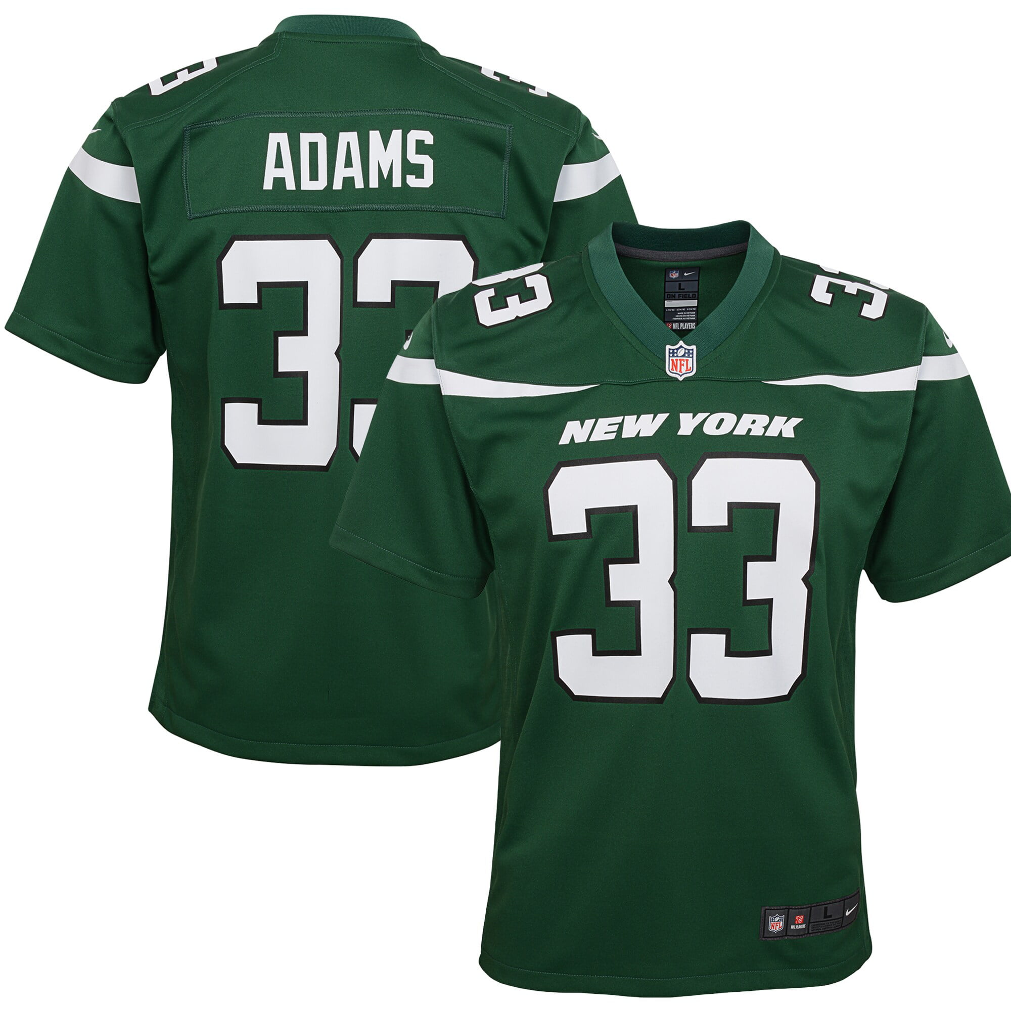 Jamal Adams New York Jets Nike Youth Game Jersey - Gotham Green - Walmart.com ...