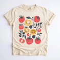 thumbnail image 2 of Tomato Garden Print T-Shirt, Whimsical Cottagecore Vegan Botanical Graphic Tee, Garden Lover Gift, 2 of 3