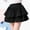 Black, variant on Girls Tiered Skirts, Summer Elastic Waist Solid Color Princess Tutu Skirts Pink Size 5-6 T