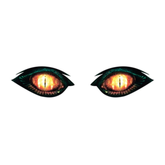 9" Dragon Eyes Set 2 pcs Vinyl Sticker