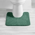 thumbnail image 6 of Mainstays Basic Polyester Contour Bath Rug, Green, 20" x 22", 6 of 7