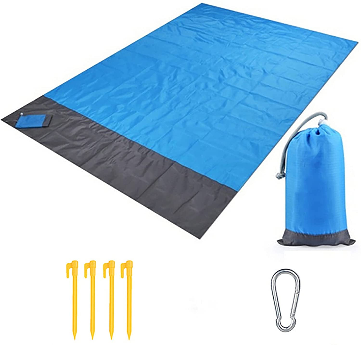 79''×83'' Sand Free Beach Blanket, Outdoor Waterproof Picnic Blanket