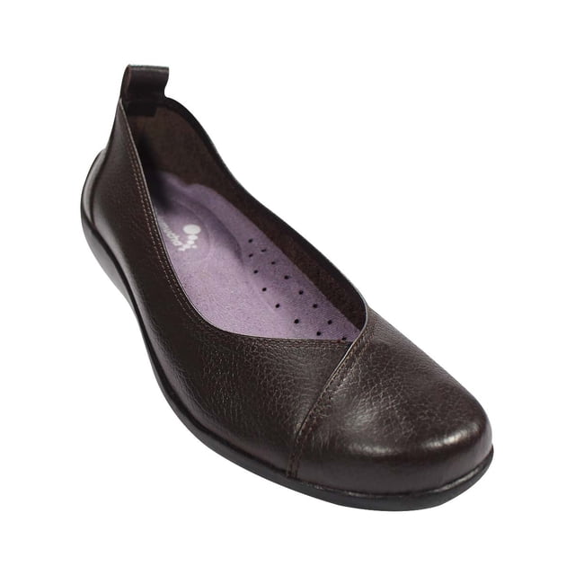 Flat balerina Julio de Mucha mujer marron piel 923 LEON 923p