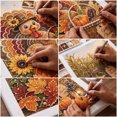 thumbnail image 2 of Thanksgiving Turkey Pearl Art Kit, DIY Fall Wall Decor with Pumpkins Sunflowers Maple Leaves, Sparkling Canvas Craft for Adults Beginners, Seasonal Home Decoration Gift, 2 of 5