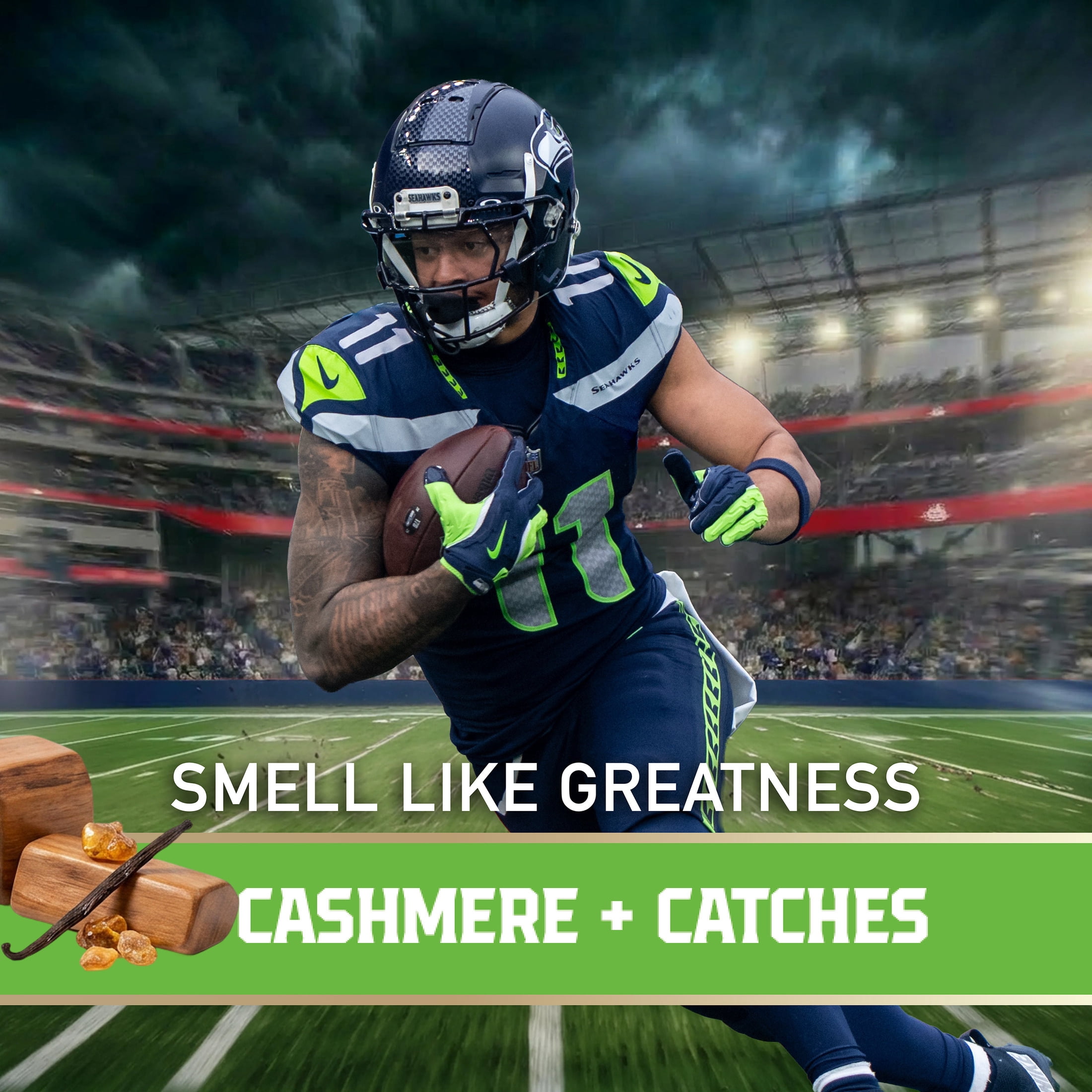 Old Spice Deodorant for Men, Aluminum Free, NFL Collection, Jaxon Smith-Njigba, Scent of Cashmere + Catches, 3.0 oz