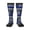 2 Black-1, variant on Women's Knee High Socks Thin Blue Line Flag Print Thermal Soft Knee Long Socks