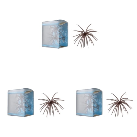 6-12PC Sea Urchin Soft Lure Super Durable Tentacle Creature Bait for Bass Pike Trout Fishing Floating Soft Plastic Lure for Crappie Freshwater Saltwater Tackle Box