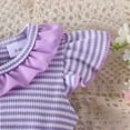 thumbnail image 5 of Leey-World Newborn Onesies Girl Baby Cotton Sleeveless Bodysuits Newborn Onesies Girl(Purple,6-12 Months), 5 of 5