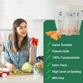 thumbnail image 4 of Bolsas compostables para almacenamiento de alimentos Moonygreen, grandes galones, 50 unidades, 4 of 6