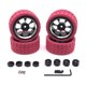 thumbnail image 1 of Ruedas de goma Modelo Modelo Crawler Rim Kit Accedentes de actualización de la pieza Reemplazo de accesorios para WPL C14 C24 C34 B14 B16 Rosa 4 piezas Inevent FN010038-06, 1 of 6