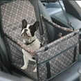 thumbnail image 4 of Coche Perro Gato Funda de Asiento Protector Seguro Hamaca Impermeable Cojín marrón Zulema Asiento elevador para el automóvil, 4 of 6