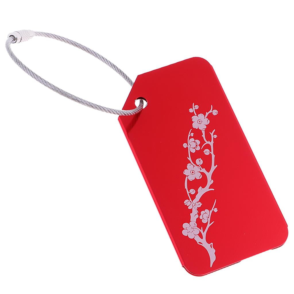 Metal Luggage Tag Suitcase Tag Travel Bag Label with Name ID Card