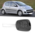 thumbnail image 4 of Carcasa de llave de control remoto para coche de 2 botones con ranura para Peugeot 107 207 307 407, 4 of 6