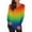 Multicolor, variant on Patlollav Womens Plus Size T-Shirt Round-Neck Long Sleeve Print Casual Blouse