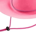 thumbnail image 4 of Xudanell Kids Cowboy Hat Felt Western Plain Cowboy Hat for Child Cowboy Cosplay Dress-Up Stage Play Accessory (Pink, 4-10 Years), 4 of 5