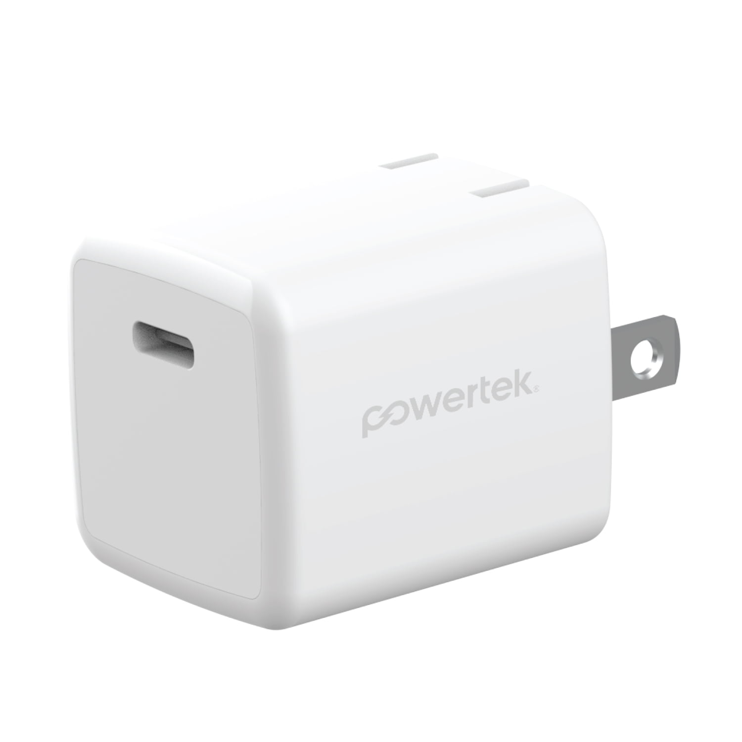 Liquipel Powertek White Type-C Fast Charging Wall Charger 30W PD USB-C for iPhone, iPad, iWatch, Samsung Galaxy, Tablet (2025)