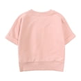 thumbnail image 4 of CHUOU Toddler Kids Boy Girl Solid Cotton Pullover Short Sleeve Sweatshirt T Shirt Crewneck Tops Shorts Set Spring Summer Clothes, 4 of 4