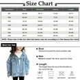 thumbnail image 3 of LTTVQM Blue Jean Jacket for Girls Classic Basic Long Sleeve Denim Jackets Casual Button Down Fall Trendy Cowboy Jacket BLue 5 Years, 3 of 9