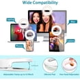 thumbnail image 4 of 40 LED Selfie Ring USB Rechargeable Fill Light Mini Portable Clip-on flash light for Cell Phones iPad Laptop, 4 of 10