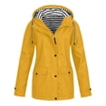 thumbnail image 1 of Women Light Rain Jacket Waterproof Active Outdoor Trench Raincoat with Hood Lightweight Plus Size S-5XL, 1 of 8